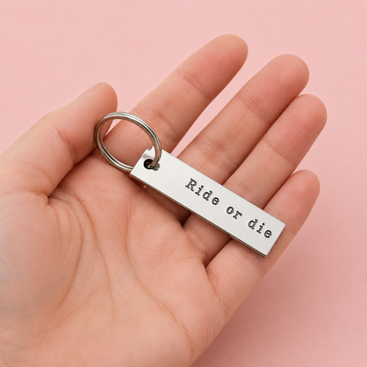 Ride or Die Keychain