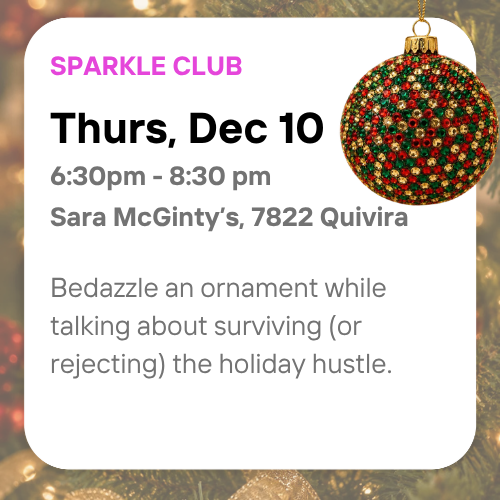 Sparkle Club at Sara McGinty’s: Ornament Night
