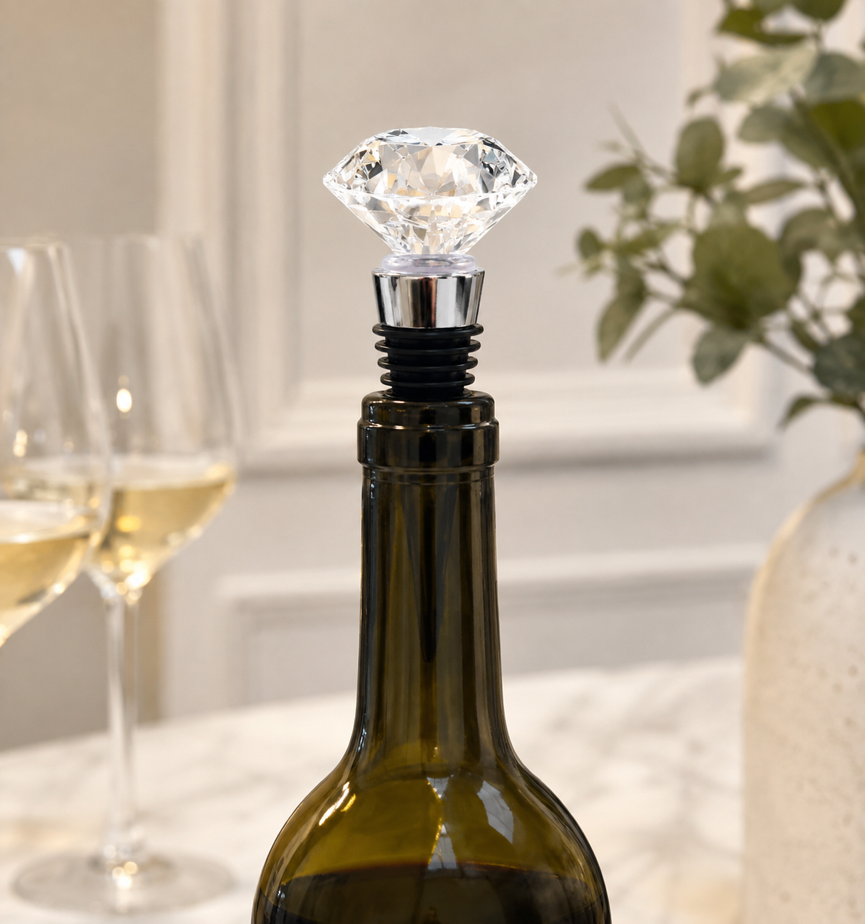 Diamond Wine Bottle Stopper