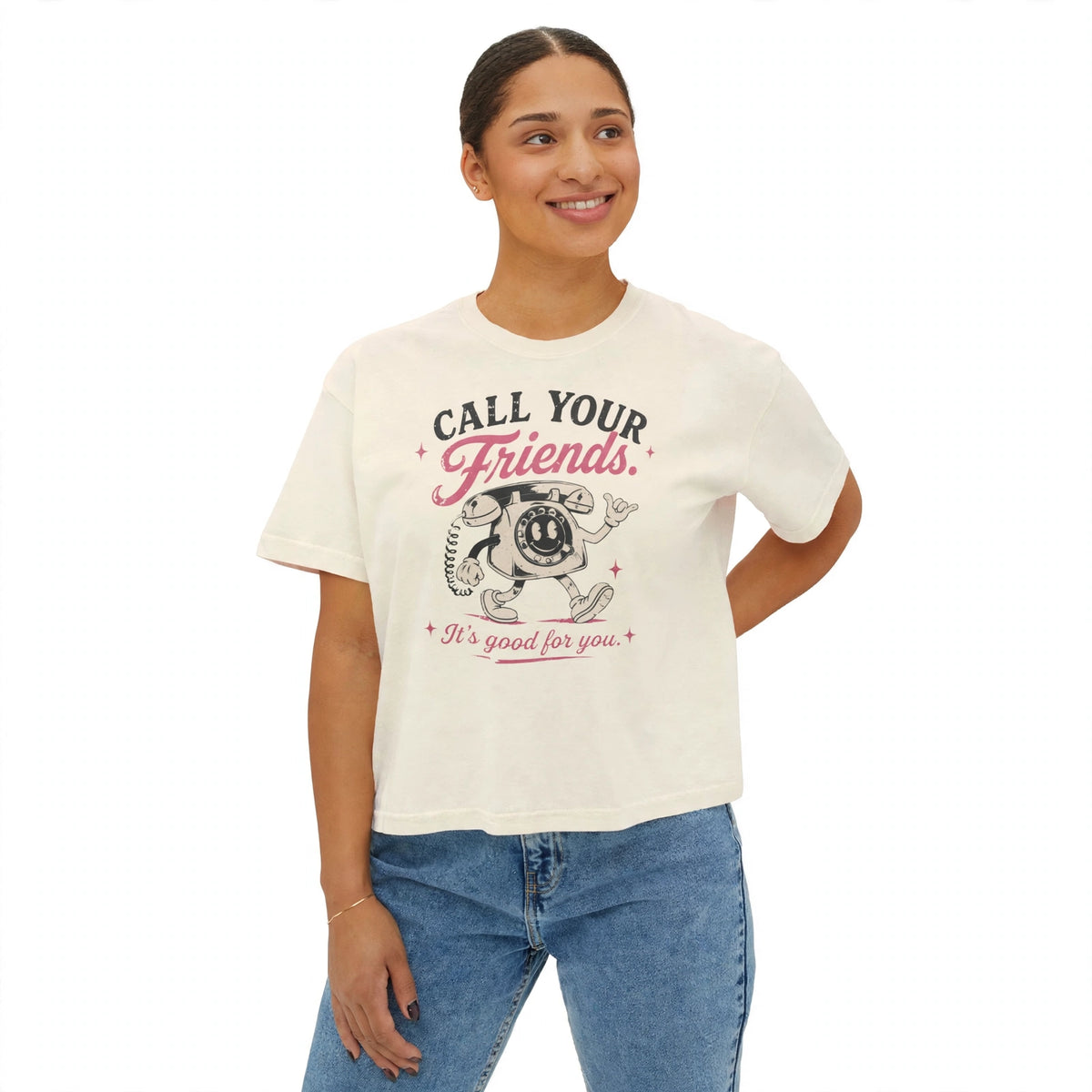 Call Your Friends Boxy Tee